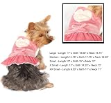 Lovely Dog Lace Dress - Pink - Extra Small