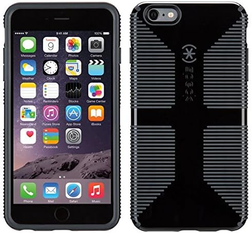 Speck Products CandyShell Grip Case for iPhone 6 Plus 6S Plus - Black Slate Grey