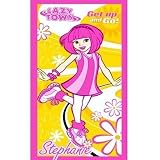 Kids/Childrens Lazy Town Pink Cotton Beach/Bath Towel (70 x 140cm) (Pink)