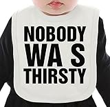 Nobody Was Thirsty ネクタイを有する有機ビブ Medium