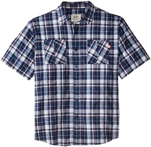 Ecko Unlimited Men's Big-Tall Danish Short Sleeve Woven Shirt, Navy, 3X/Big