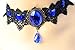 ETERNITY J. Retro Handmade Craft Lace Royal Court Vampire Choker Gothic Necklace Bracelet Black Pendant Chain