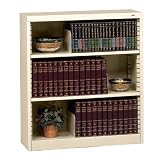 RTA Three Shelf Steel Bookcase 42H Black