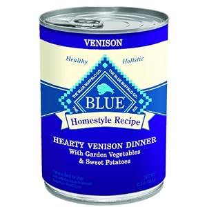 Blue Buffalo Canned Dog Food, Hearty Venison Dinner (Pack of 12 12.5-Ounce Cans) by 