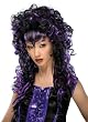 Black and Purple Frighten Vamp Wig - Purple/Black