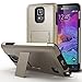 Galaxy Note 4 Case - VENA [Legacy] Slim Fit Dual Layer Hybrid Case with Kickstand and Screen Protector for Samsung Galaxy Note 4 - Metallic Bronze (Gunmetal)