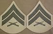 Green on Khaki USMC Chevrons - Corporal - Male