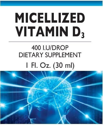 Micellized Vitamin D3 Is a Liquid Vitamin D3 Providing Natural Vitamin D in a Highly Bioavailable, Micellized Form. The Micellization Process Converts Lipid-soluble Vitamin D Into Tiny, Water-soluble Micelles Markedly Enhancing Its Absorption in the Intestinal Tract.