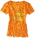Zumba Fitness Women's Sunset V-Neck, Citrus, X-Large