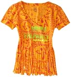 Zumba Fitness Women's Sunset V-Neck, Citrus, X-Large Zumba Fitness Women's Sunset V-Neck, Citrus, X-Large
