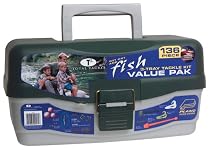 South Bend Tackle Box - 3 Tray with 136 Piece Tackle Kit