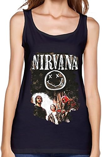FUNSHIN Women's Nirvana B&amp;W Blended Group Photo Tank Top Black XXL