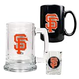 San Francisco Giants MLB 15oz Tankard, 15oz Ceramic Mug & 2oz Shot Glass Set - Primary Logo