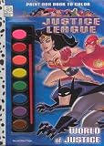 Paint Box Book to Color: World of Justice (Justice League)