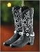 Black Cowboy Boots Ornament