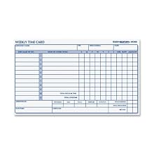 Rediform Employee Time Card, Weekly, 4.25 x 7 Inches, 100 per Pad (4K409)