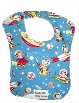 Reversible Soft Bib - Retro Rocket Rascals