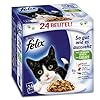 Felix So gut wie es aussieht Fleisch & Fisch Mix mit Gem�se 24x100g Katzenfutter von Purina