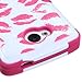 For LG Tribute case, LUXCA (TM) LG Tribute / Transpyre / LG F60 cover Heavy Duty TUFF Verge Rugged Impact Armor Hybrid Kickstand Case Phone Cover + LCD Screen Protector + Stylus Pen (Kisses / Pink Tuff)