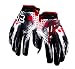 Auto Pearl - Fox 1 Pair of Hand Grip Gloves for Bike Motorcycle Scooter Riding - (Black,Red and White Color M) RS.799.00