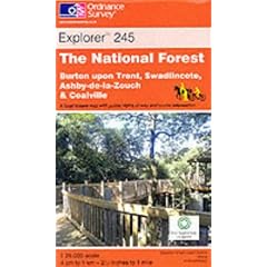 The National Forest, Burton-upon-Trent and Swadlincote (Explorer Maps)