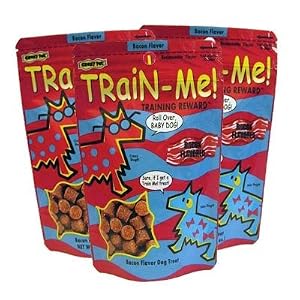 3 PACK Crazy Dog Train-Me! Treats Bacon Flavor (3 lb) by Cardinal Products
