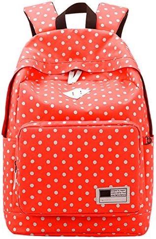 SAIERLONG Women's And Girl's Backpack School bag travel bag Orange Oxford