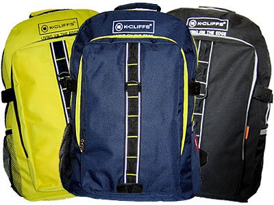 K-Cliffs Large Polyester Sporting Backpack School Backpack Outdoor Backpack