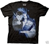 Doctor Dr Who Space Vortex Black Adult Size T-shirt