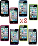 iBox – New 8 Pack Silicone Cases Black, Blue, Yellow, Red, Green, Purple, White, Pink Plus Free Bonus Screen Protector For New Apple iPod Touch 4th Generation/Camera Model – 8GB 32GB 64GB Guide