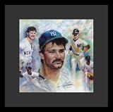 Don Mattingly (New York Yankees) Sports Gold Wood-Mounted Poster Print - 11
