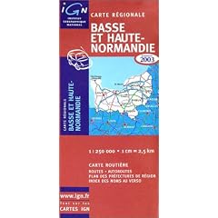 Carte routi�re : Basse et Haute Normandie