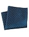 Savile Row Mens Navy White Pin Dot Silk Handkerchief