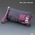 Depesche Dark Dudes Schlamper - Rolle - Etui 5802 Grau / Silber - Pink So Dark So Cute Bunny