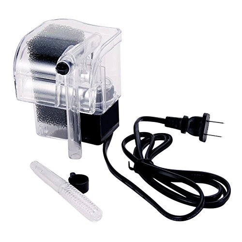 60gph power filter for aquarium mini hang-on filter for…