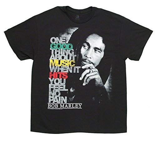 Bob Marley Men's Good Music Hits T-Shirt