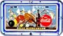 Coca Cola Sports Neon License Plate Clock