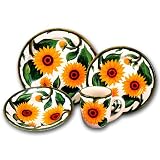 SUNFLOWER 16 pc Dinner Dish Set Dishes Dinnerware *NEW*!