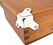 8-Pack of Classic Nickel-Plated Trunk & Cabinet Corners with 1-inch Legs - Mounting Screws Included