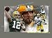 Aaron Rodgers Green Bay Packers ORG Mixed Media Painting W Gallery Wrap & Ready To Hang, 28X22X1.5