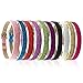 20pcs Mix Colors 210mm8mm Slide Wristbands/Bracelets for 8mm Slide Letters,Jewelry Making Charms-DIY Supplies
