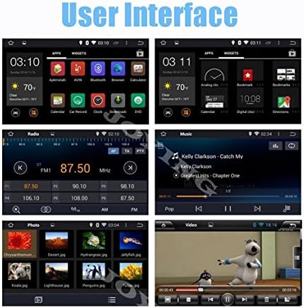 Carfond 7 inch Android 4.4.4 In Dash Double Din 800*480 HD Touch Screen Car DVD Player AM/FM Radio GPS Navigation Navi Stereo Support 3G/Wifi Bluetooth AUX 1080P USB/SD DVR OBD2 Airplay External Microphone as Gift For Toyota RAV4 2006-2011