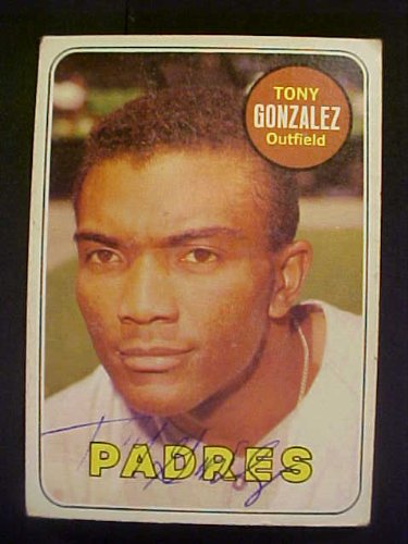 Tony Gonzalez San Diego Padres #501 1969 Topps Autographed Baseball Card