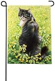 Meadow Cat Garden Flag