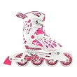 Girl's Roller Derby Adjustable Inline - White/ Pink