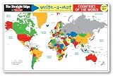 Melissa & Doug Write-A-Mat Countries of the World Placemat