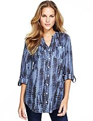 Pure Cotton Animal Print Shirt