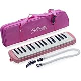 Stagg MELOSTA32PK 32 Note Melodica with Case - Pink