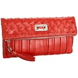 Rafe Zoe Flap Clutch Red Leather Handbag
