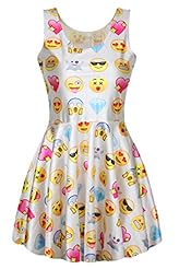 Pleated Sleeveless Summer General Print Skater Dress/Club Dress/Party Dress 